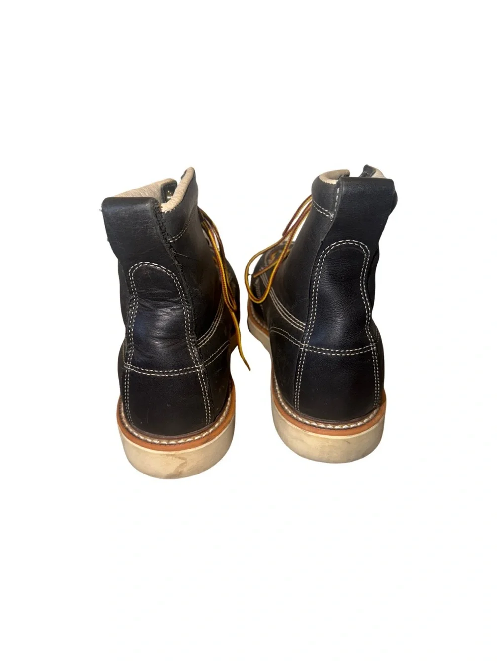 Black Moc Toe Work Classic American style Thorogood steel toe boots size 9.5 D